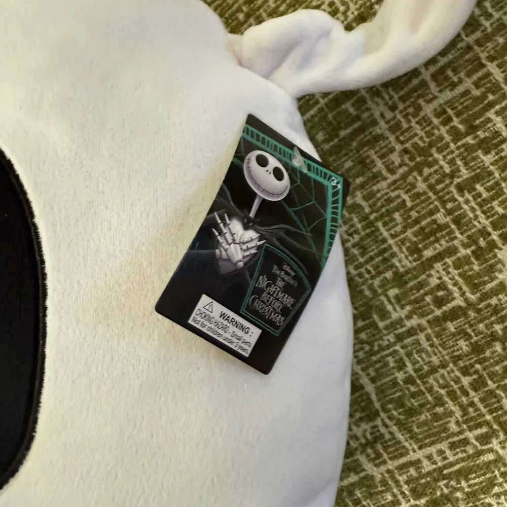 NEW w/ tags Halloween Zero Ghost face Pillow nightmare Christmas NBC Jack Disney
